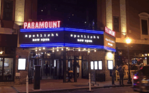 View of main entrance of The Paramount